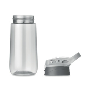 BPA-freie Tritan¢-Flasche mit Silikon-Mundstück am Deckel. Fassungsvermögen: 450 ml. Nicht geeignet für kohlensäurehaltige Getränke. Anti-Leck.-Transparent-8719941051409-1